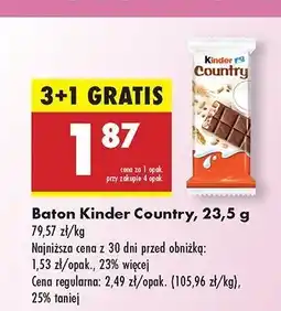 Biedronka Baton Kinder Country oferta