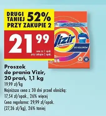 Biedronka Proszek do prania kolor Vizir oferta