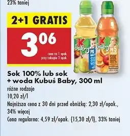 Biedronka Sok jabłko-dynia Kubuś Baby oferta