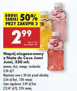 Biedronka Napój truskawkowy Jumi oferta