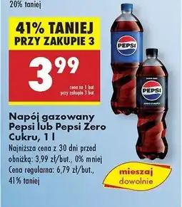 Biedronka Napój Pepsi Zero oferta