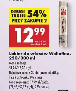 Biedronka Lakier do włosów shiny hold Wellaflex oferta