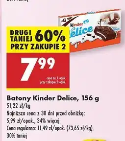 Biedronka Baton kakaowy Kinder Delice oferta