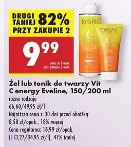 Biedronka Tonik oczyszczająco-energetyzujący Eveline Vit C Energy oferta