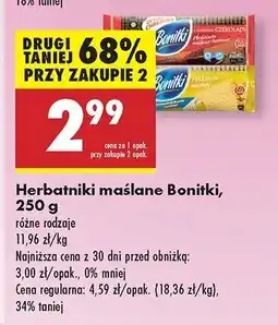 Biedronka Herbatniki maślano-kakaowe Bonitki oferta