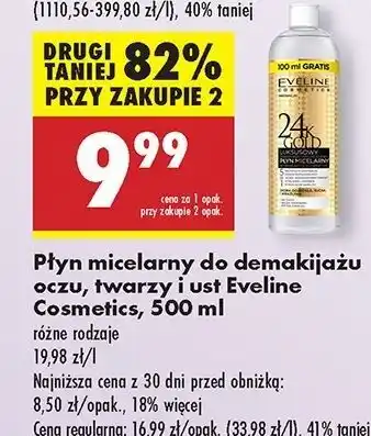 Biedronka Płyn micelarny Eveline 24K Gold oferta