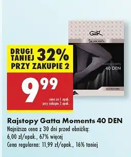 Biedronka Rajstopy damskie 40 den Gatta oferta