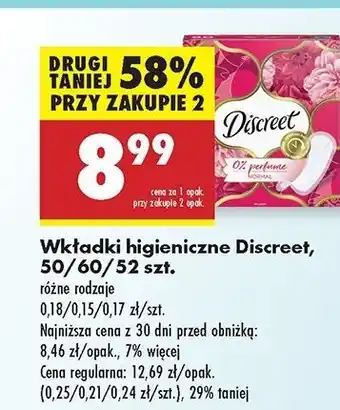 Biedronka Wkładki normal Discreet oferta