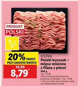 Lidl Mięso mielone z piersi kurczaka Rzeźnik Codzienna Dostawa Fit Life oferta