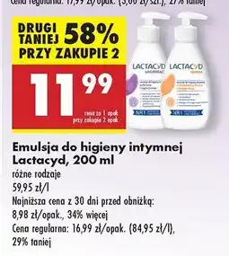 Biedronka Emulsja do higieny intymnej łagodząca Lactacyd Femina oferta