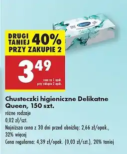 Biedronka Chusteczki higieniczne Queen oferta