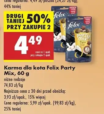 Biedronka Karma dla kotów original mix Purina Felix Party Mix oferta