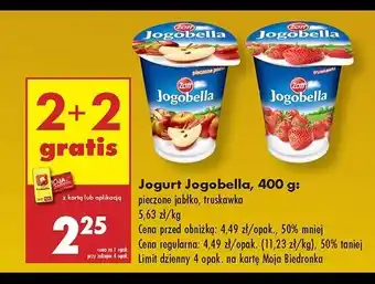 Biedronka Jogurt truskawka Zott Jogobella oferta