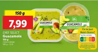 Lidl Guacamole z kawałkami awokado Chef Select oferta