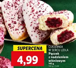 Lidl Pączek z nadzieniem wiśniowym Piekarnia W Sercu Lidla oferta