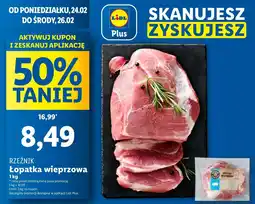 Lidl Łopatka wieprzowa bez kości Rzeźnik Codzienna Dostawa oferta