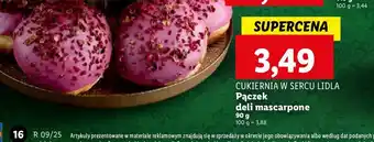 Lidl Pączek deli mascarpone Cukiernia Lidla oferta