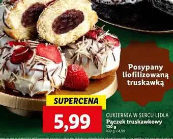 Lidl Pączek truskawkowy Cukiernia Lidla oferta