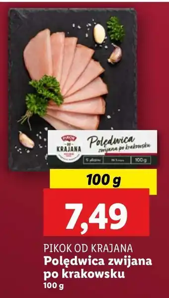 Lidl Polędwica zwijana po krakowsku Pikok Od Krajana oferta