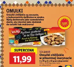 Lidl Omułki śródziemnomorskie w oliwie z oliwek Sol&Mar oferta