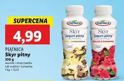 Lidl Jogurt pitny malina & żurawina Piątnica Skyr oferta