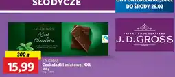 Lidl Czekoladki miętowe J.d.gross oferta