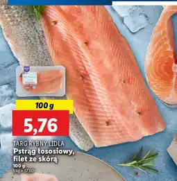 Lidl Pstrąg łososiowy filet ze skórą Targ Rybny Lidla oferta