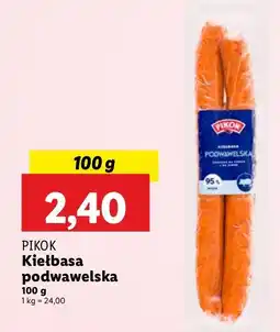 Lidl Kiełbasa podwawelska Pikok oferta