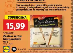 Lidl Zestaw serów hiszpańskich tapas de queso Sol&Mar oferta