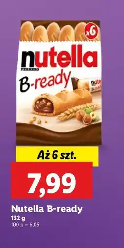 Lidl Chlebki z nadzieniem Nutella B-Ready oferta