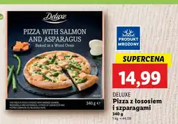 Lidl Pizza z łososiem i szparagami Deluxe (Schwarz) oferta