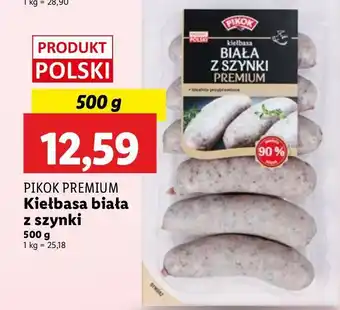 Lidl Kiełbasa biała z szynki Pikok oferta