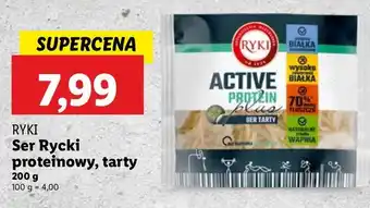 Lidl Ser active protein blue tarty Ryki oferta