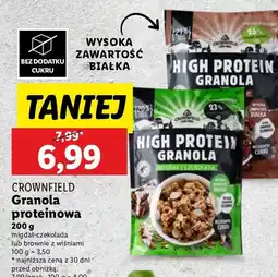 Lidl Granola proteinowa brownie z wiśniami Crownfield oferta