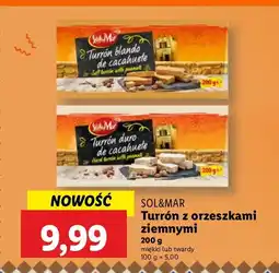 Lidl Turron z orzeszkami twardy Sol&Mar oferta