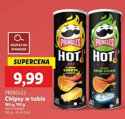 Lidl Chipsy flamin cheese Pringles Hot oferta