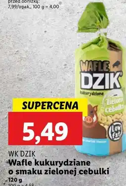 Lidl Wafle kukurydziane zielona cebulka Wk Dzik oferta