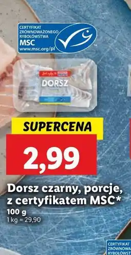 Lidl Dorsz czarny porcje Abramczyk oferta