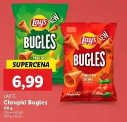 Lidl Chipsy nacho cheese Lay's Bugles oferta