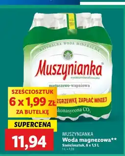 Lidl Woda niegazowana Muszynianka oferta