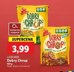 Lidl Krakersy obficie posypane ziarnami sezamu lnu i chia Lajkonik Dobry Chrup oferta