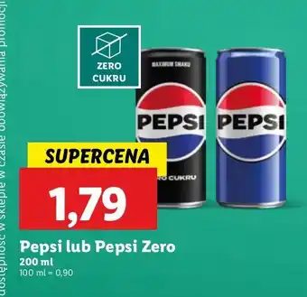 Lidl Napój Pepsi Zero oferta