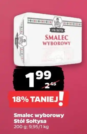 Netto Smalec wieprzowy wyborowy Stół Sołtysa oferta