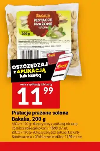 Twój Market Pistacje prażone solone Baikalia oferta