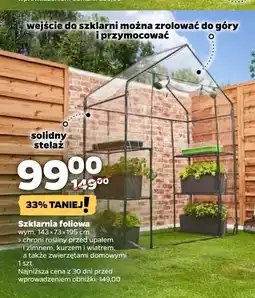 Netto Szklarnia foliowa 143 x 73 195 cm Garden Dream oferta