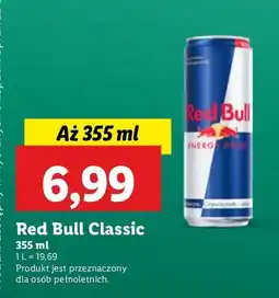 Lidl Napój energetyczny Red Bull oferta