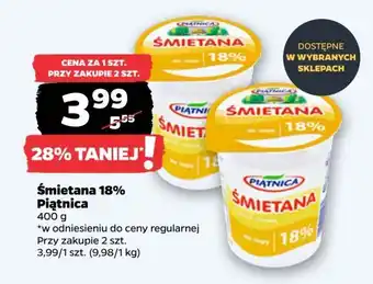 Netto Śmietana 18% Piątnica oferta