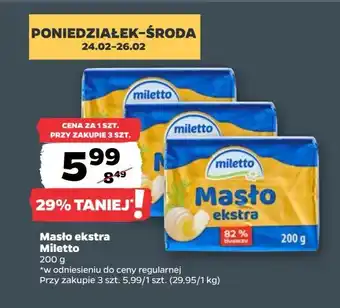 Netto Masło ekstra Miletto oferta