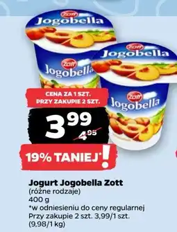 Netto Jogurt brzoskwinia Zott Jogobella oferta