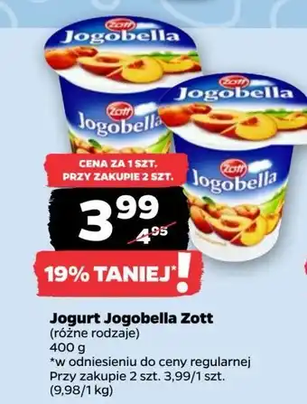 Netto Jogurt brzoskwinia Zott Jogobella oferta